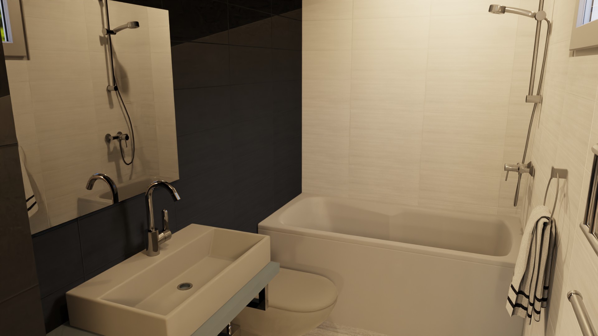 Bathroom in 616 SF ADUe